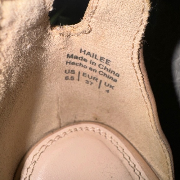 Tan Open Toe Kelly & Katie Heels with Ankle Strap - Size 6.5 - Picture 2 of 7